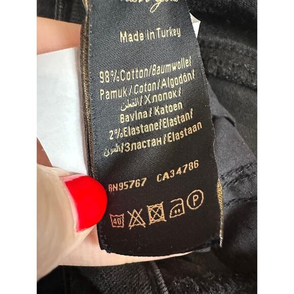 MAVI Gold 'Adriana Ankle' Mid-Rise Super Skinny Black Jeans - 28 - Picture 13 of 14